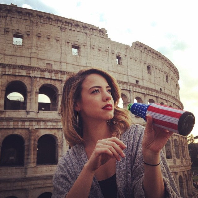 pretty girl in colosseum