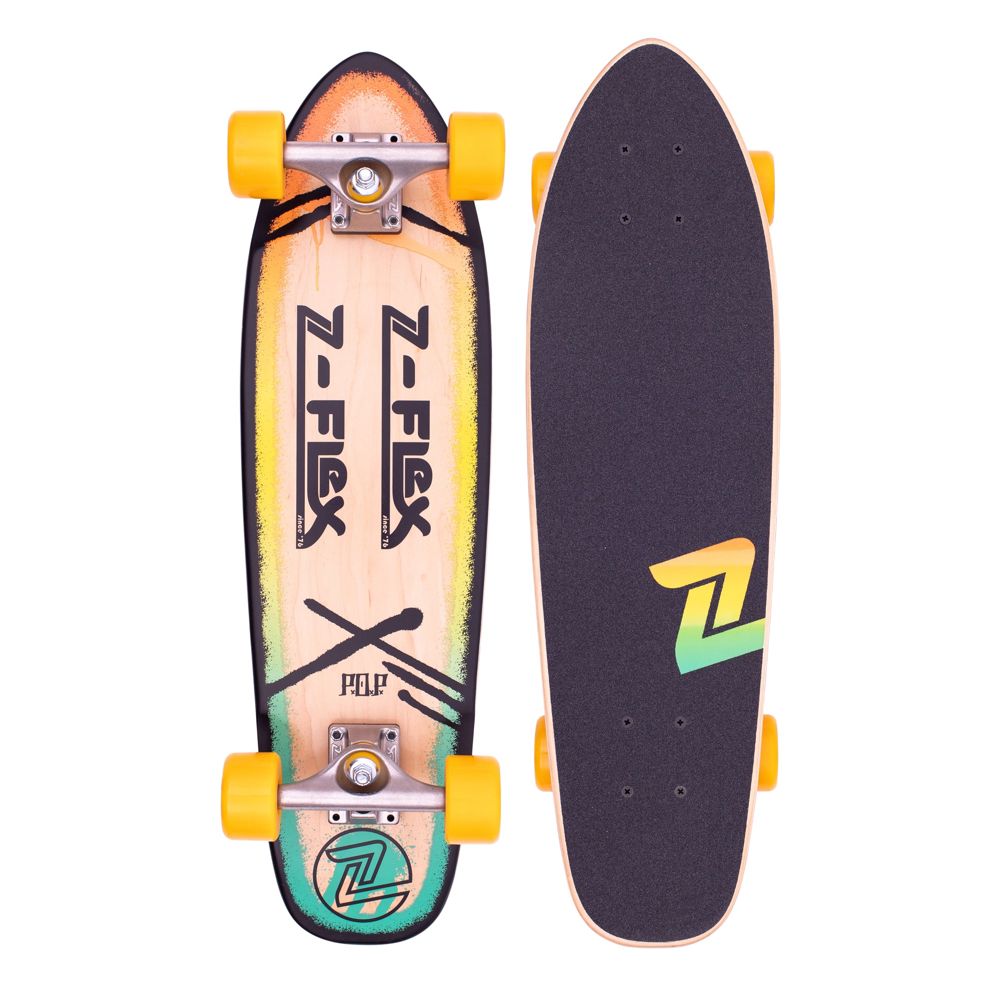 Z-Flex Skateboards - P.O.P 27" Rasta Cruiser Skateboard – Z-Flex