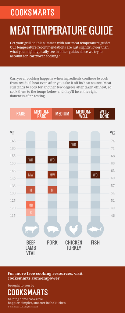Meat Temperature Guide Infographic