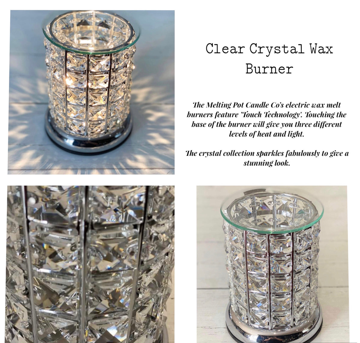 crystal touch lamp wax warmer