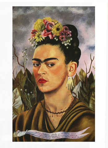 Actual Frida Kahlo Painting, Self Portrait, 1940 