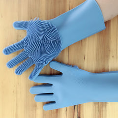 Magic Silicone Rubber Dish Washing Glove