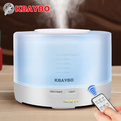 500ml Remote Control Ultrasonic Air Aroma Humidifier
