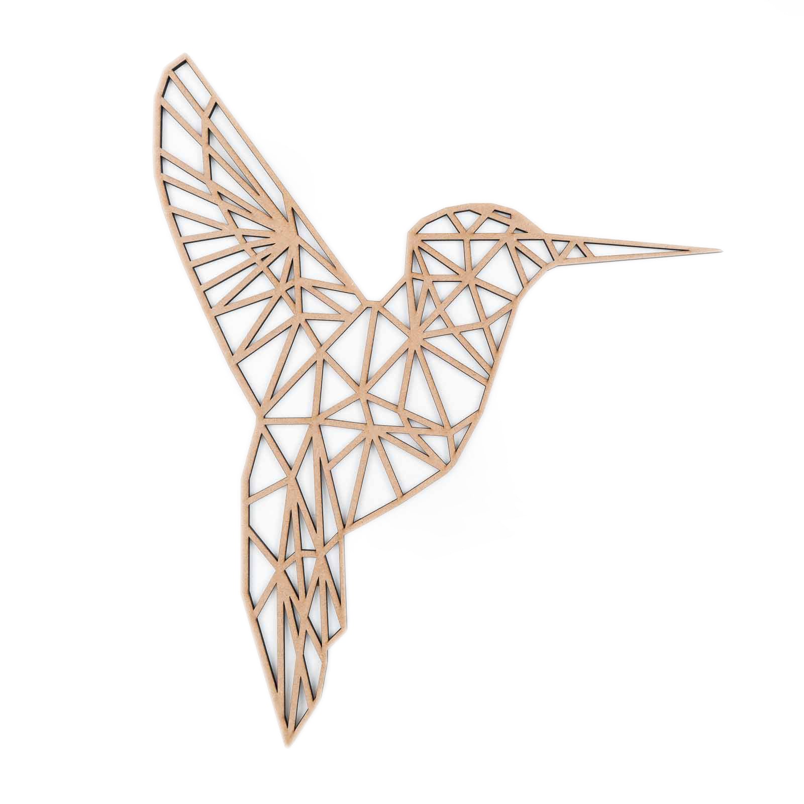 metgezel Nest Opmerkelijk LSRDSGN Geometrische Kolibrie - Vogel - Dieren - Wanddecoratie -  Geometrische Figuren – Geometricart