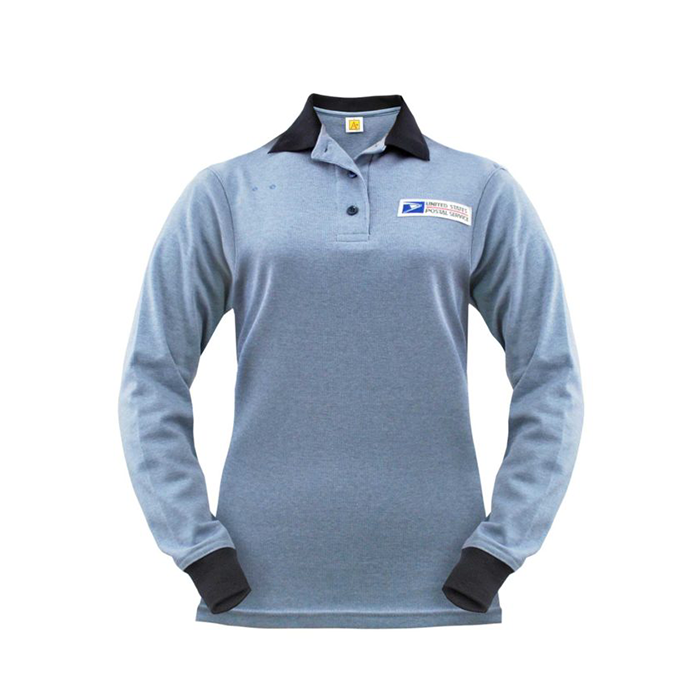 women's long sleeve collared polo shirts