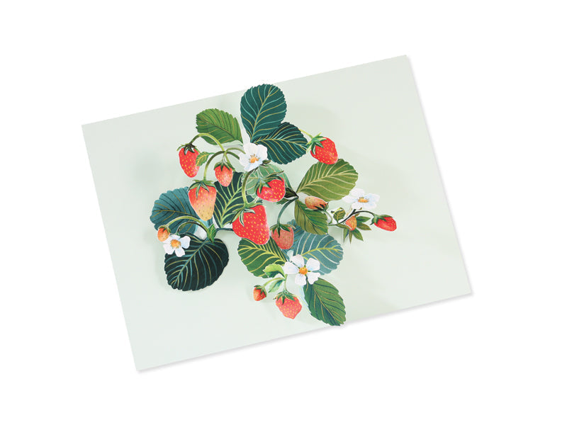 Strawberries 3D Layered Greeting Card