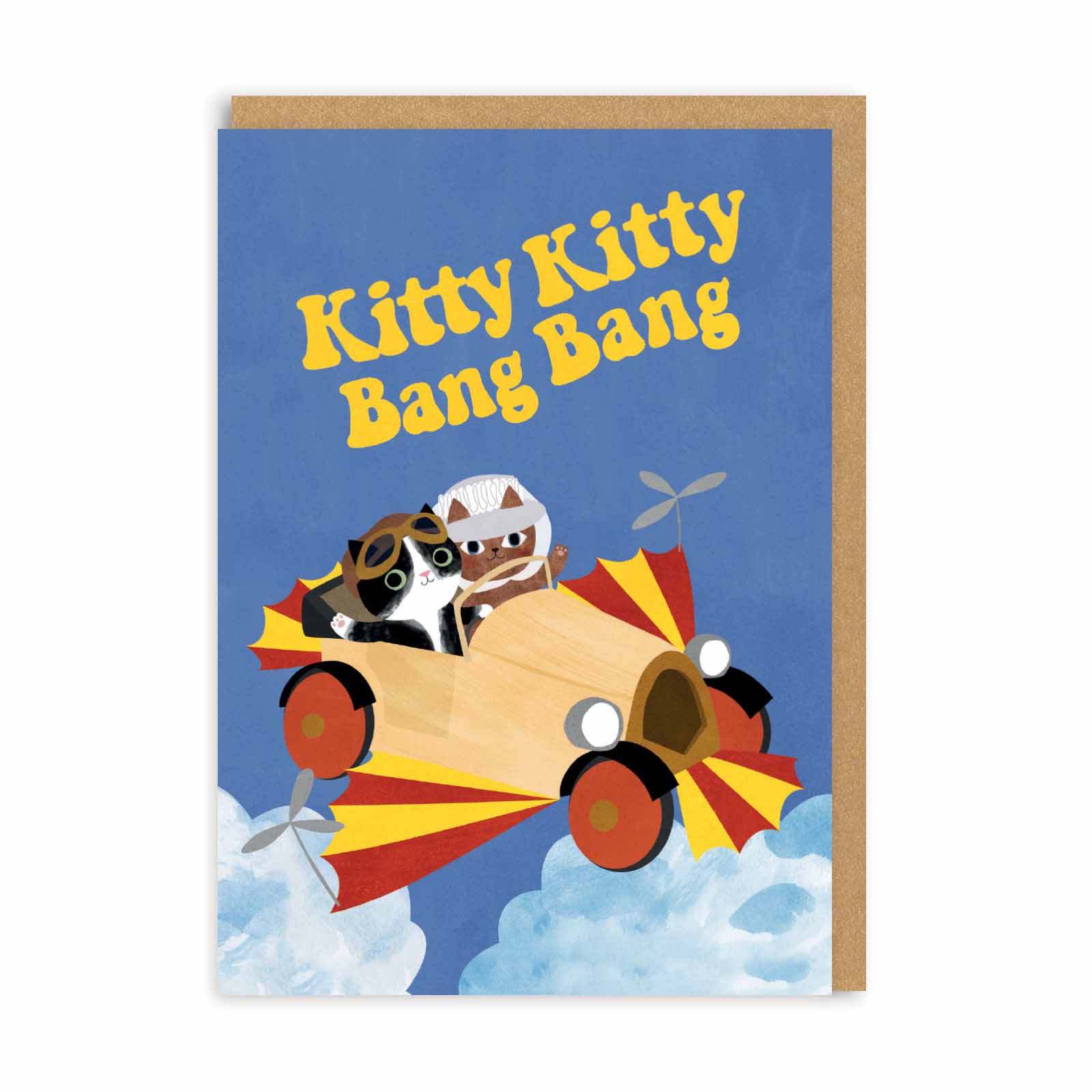 Kitty Kitty Bang Bang Greeting Card