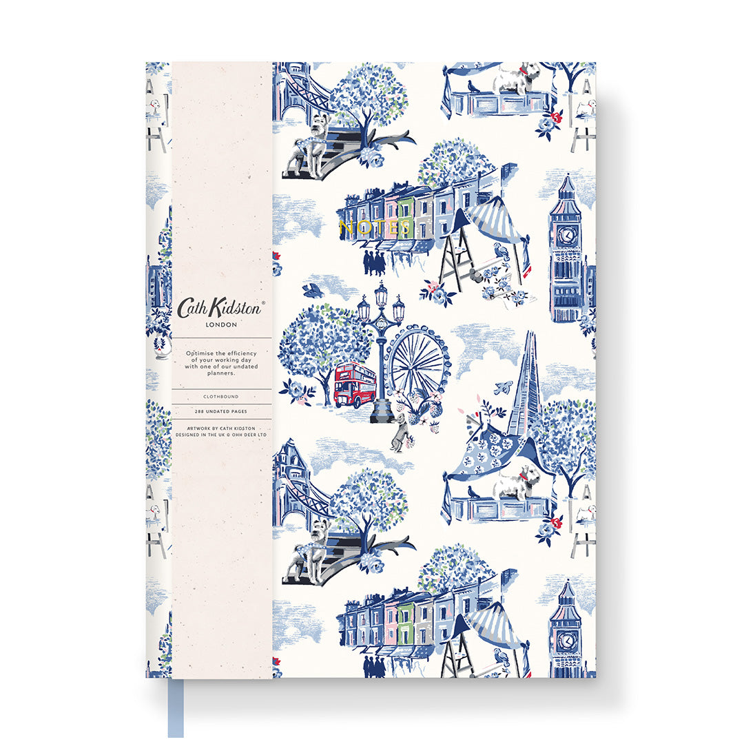 Cath Kidston London Toile Linen Notebook