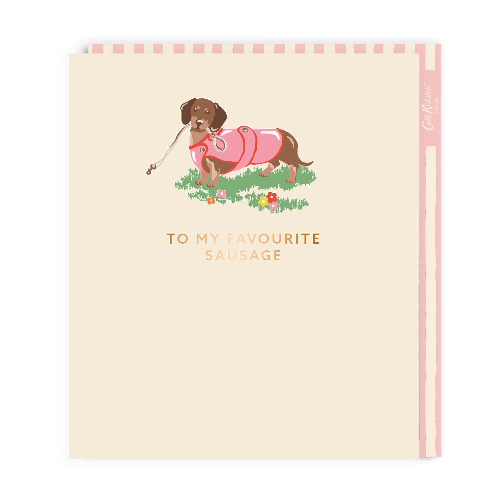 Valentine’s Day | Cute Valentines Card For Dog Lovers | To My Favourite Sausage Large Greeting Card | Cath Kidston Unique Valentine’s Card for Him or Her | Made In The UK, Eco-Friendly Materials, Plastic Free Packaging