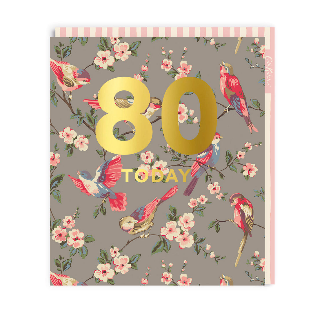 Cath Kidston 80th Birthday Card