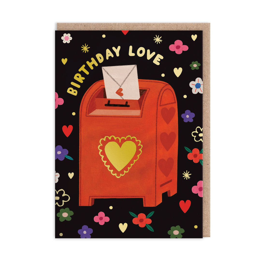 Birthday Love Postbox Birthday Card