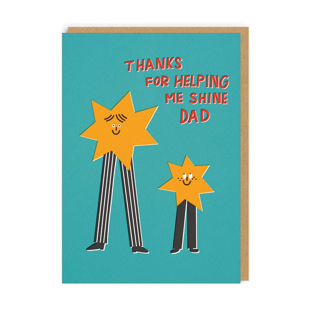Thanks For Helping Me Shine Father’s Day Card