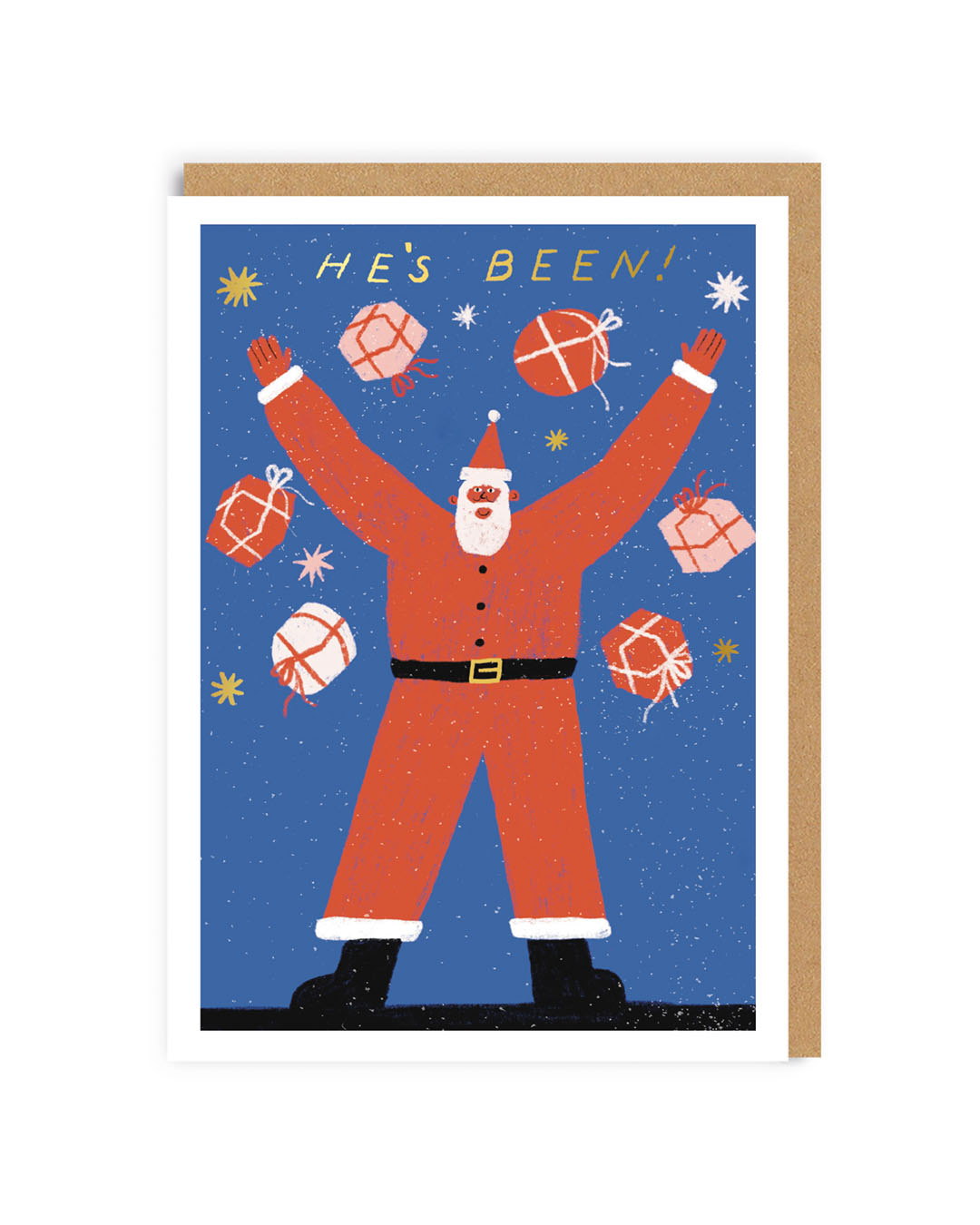 Santa He’s Been! Christmas Card