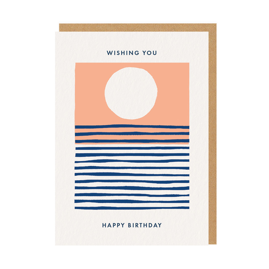 Stripes Wishing You Happy Birthday Card