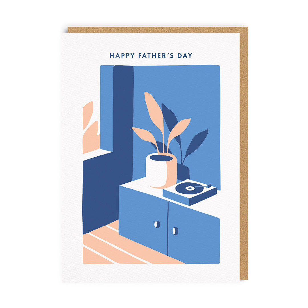Record Player Happy Father’s Day Card