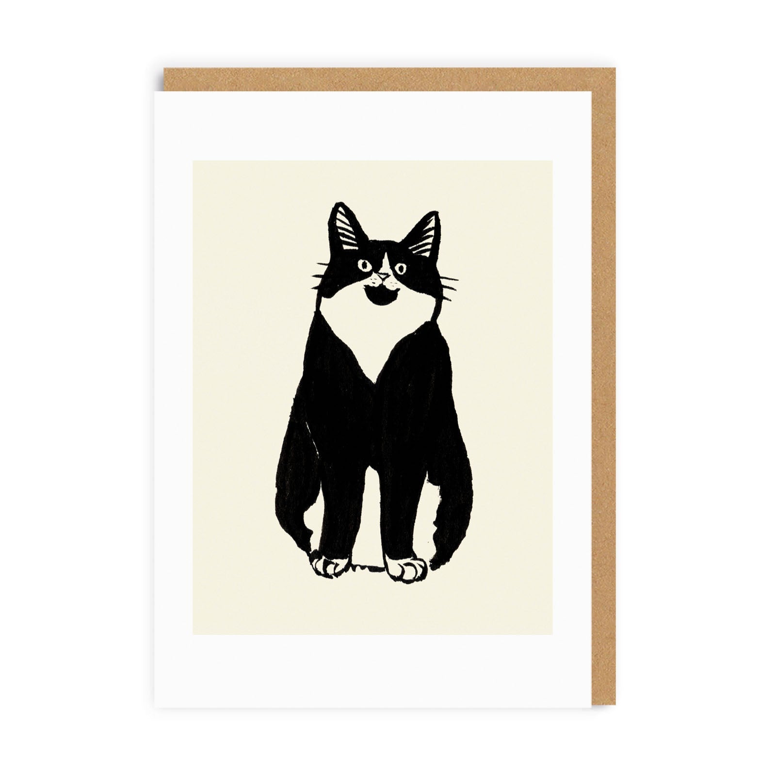 Cat Stare Greeting Card