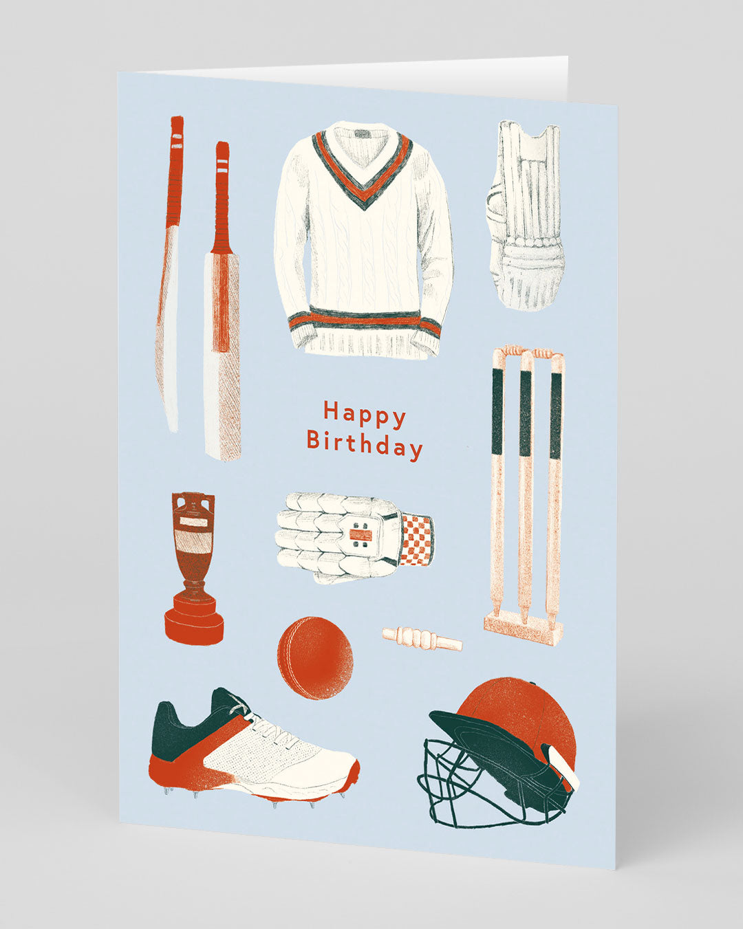 Personalised Happy Birthday Cricket Card