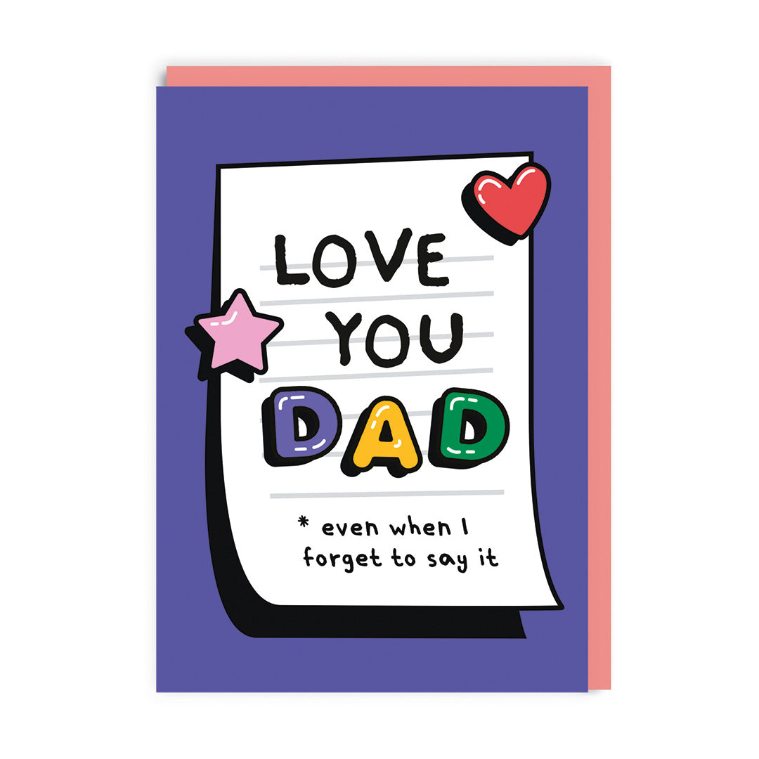 Love You Dad Fridge Note Father’s Day Card