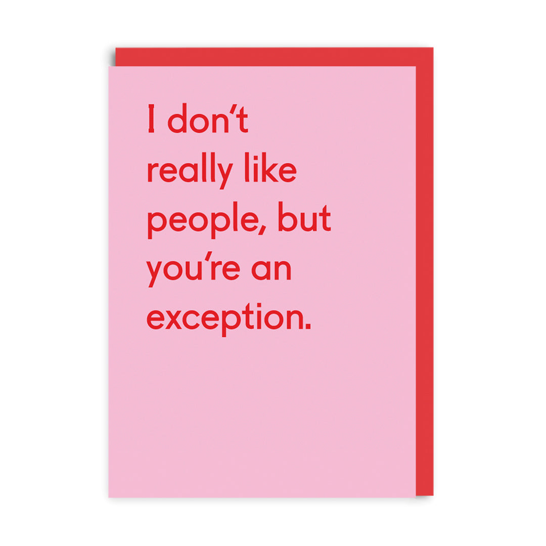Valentine’s Day | Valentines Card For Him or Her | I Don’t Really Like People Greeting Card | Ohh Deer Unique Valentine’s Card | Made In The UK, Eco-Friendly Materials, Plastic Free Packaging