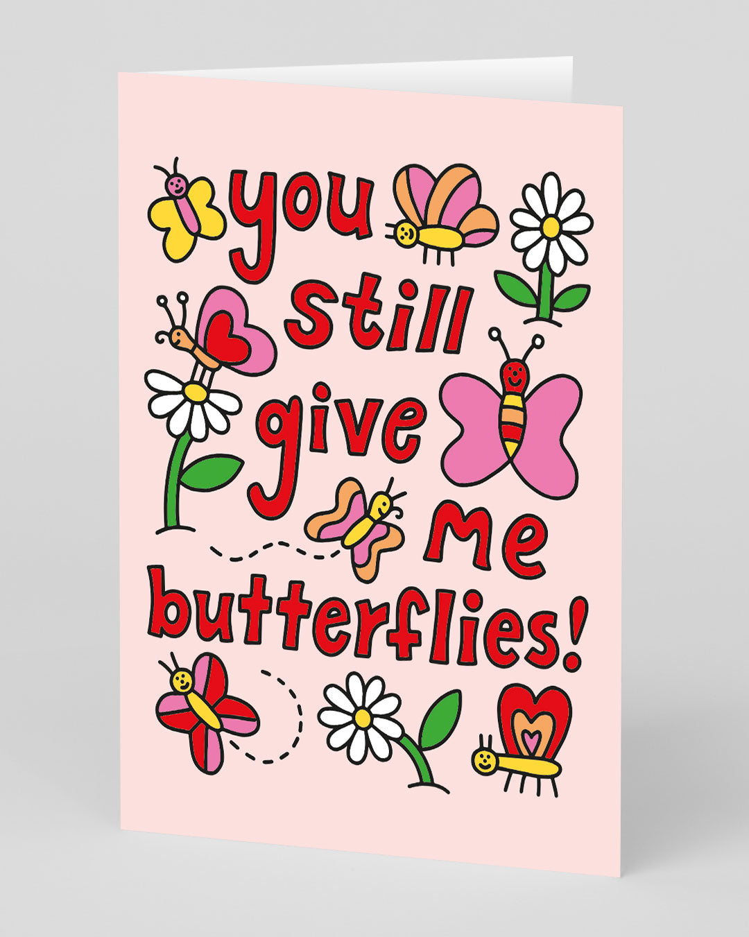 Valentine’s Day | Cute Valentines Card For Him or Her | You Still Give Me Butterflies Greeting Card | Ohh Deer Unique Valentine’s Card | Made In The UK, Eco-Friendly Materials, Plastic Free Packaging
