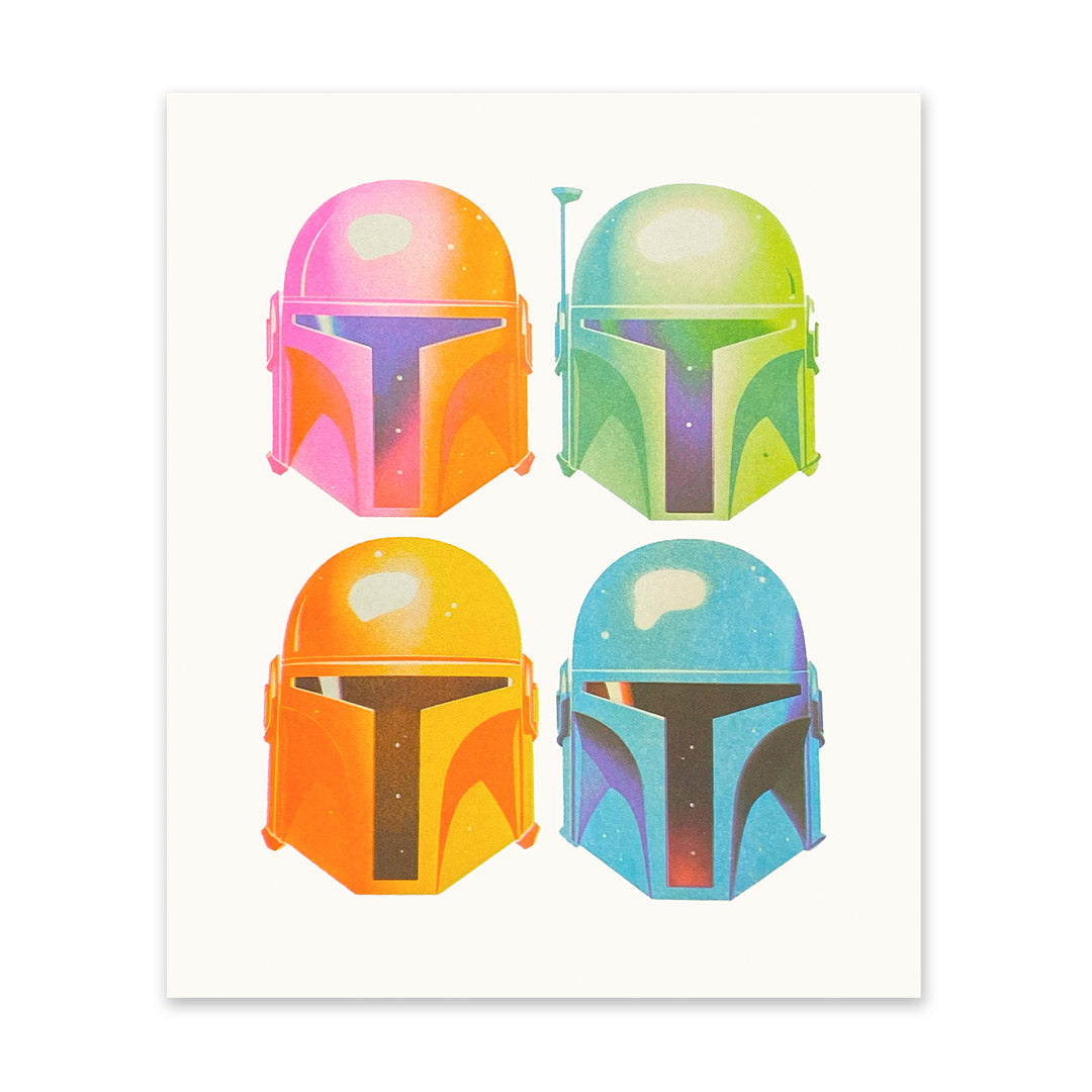 Mandalorian Helmets Art Print