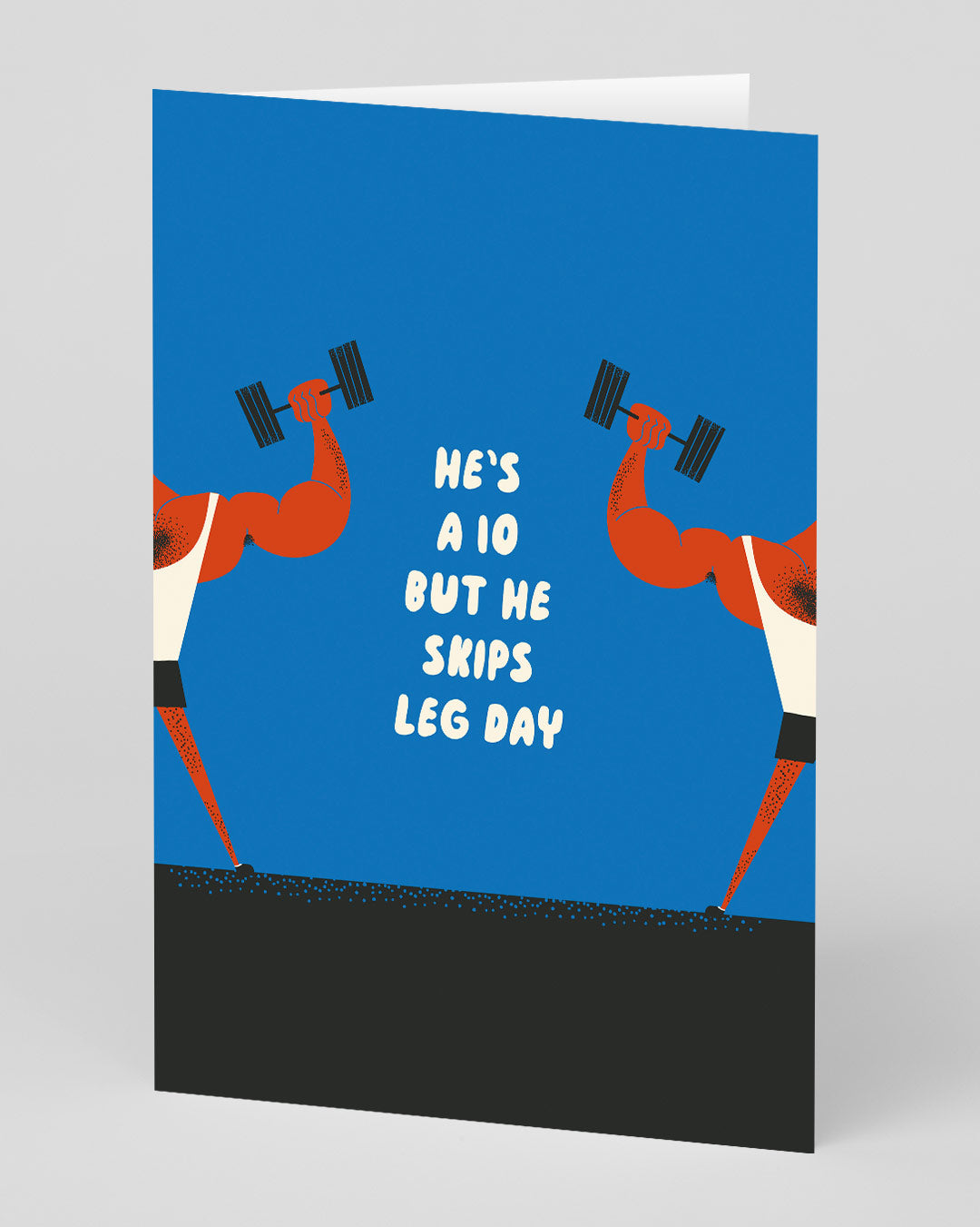 Valentine’s Day | Funny Valentines Card For Gym Lovers or Fitness Lovers | Personalised Skips Leg Day Greeting Card | Ohh Deer Unique Valentine’s Card for Him or Her | Made In The UK, Eco-Friendly Materials, Plastic Free Packaging