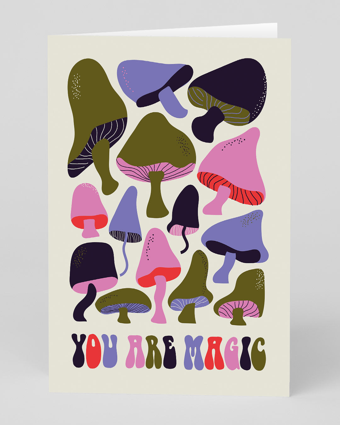 Valentine’s Day | Cute Valentines Card For Him or Her | Personalised Magic Mushrooms Card | Ohh Deer Unique Valentine’s Card | Made In The UK, Eco-Friendly Materials, Plastic Free Packaging