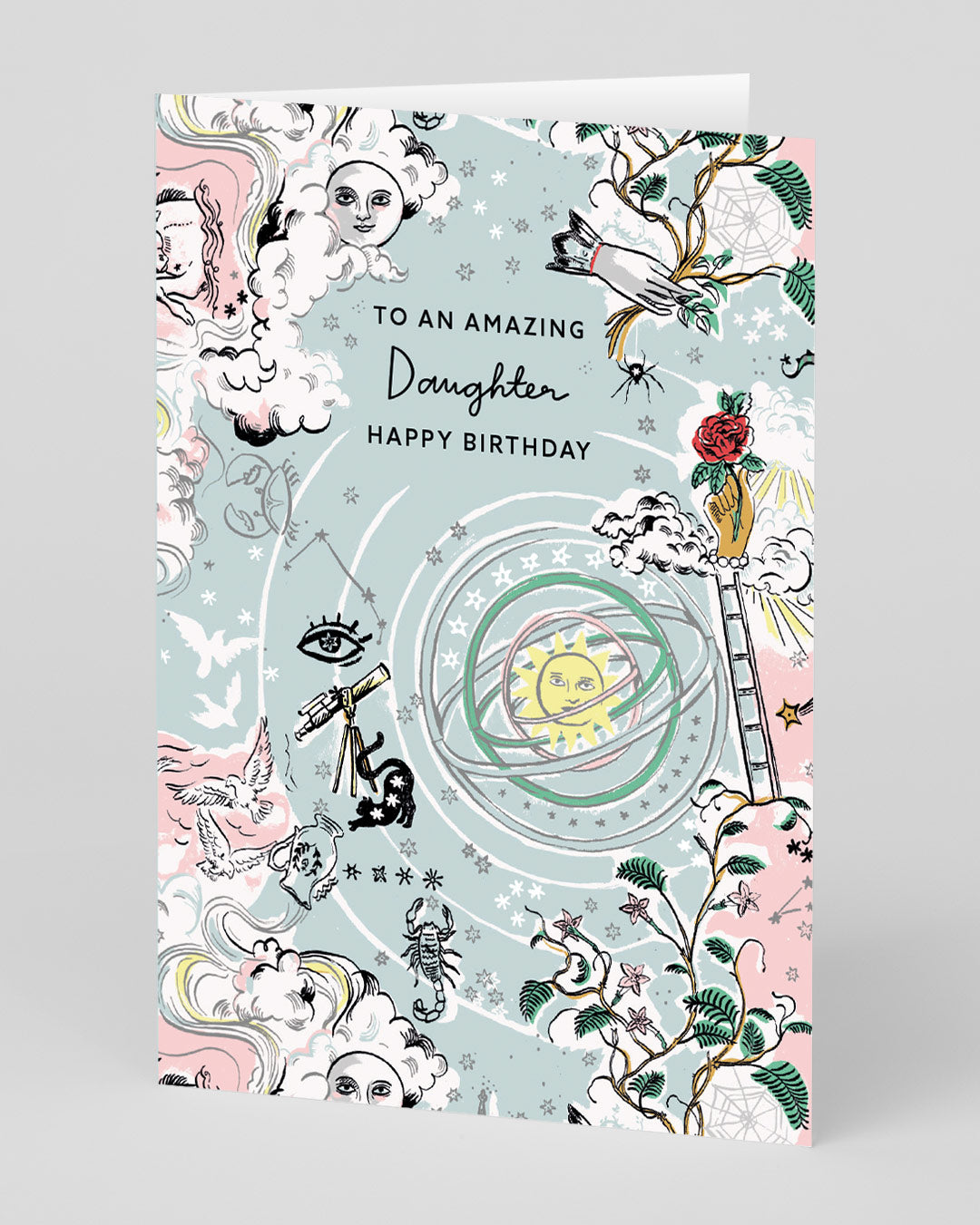 Birthday Card for Daughter Celestial Amazing Daughter Birthday Card