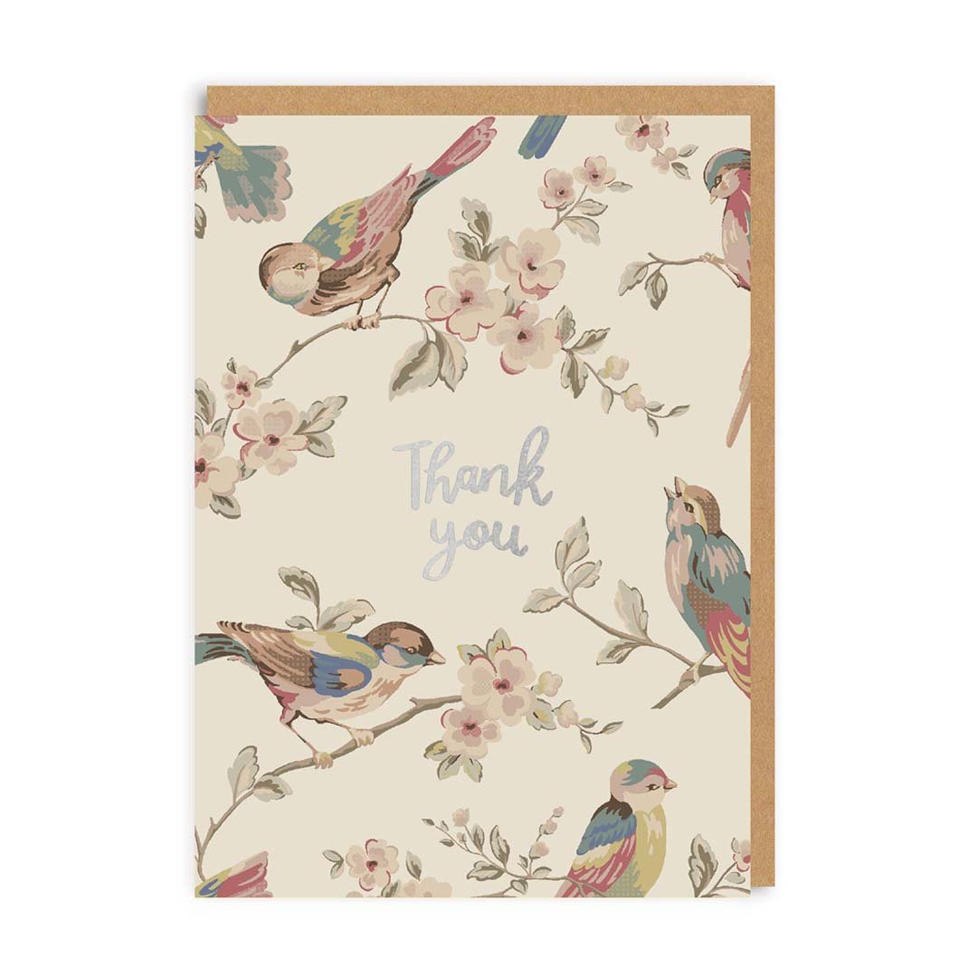 Thank You Birds Greeting Card