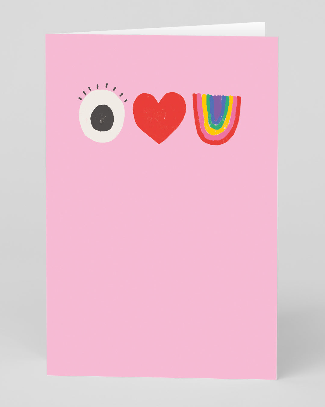 Valentine’s Day | Cute Valentines Card For Him or Her | Personalised I Love You Symbols Card | Ohh Deer Unique Valentine’s Card | Artwork by Emily Doliner | Made In The UK, Eco-Friendly Materials, Plastic Free Packaging