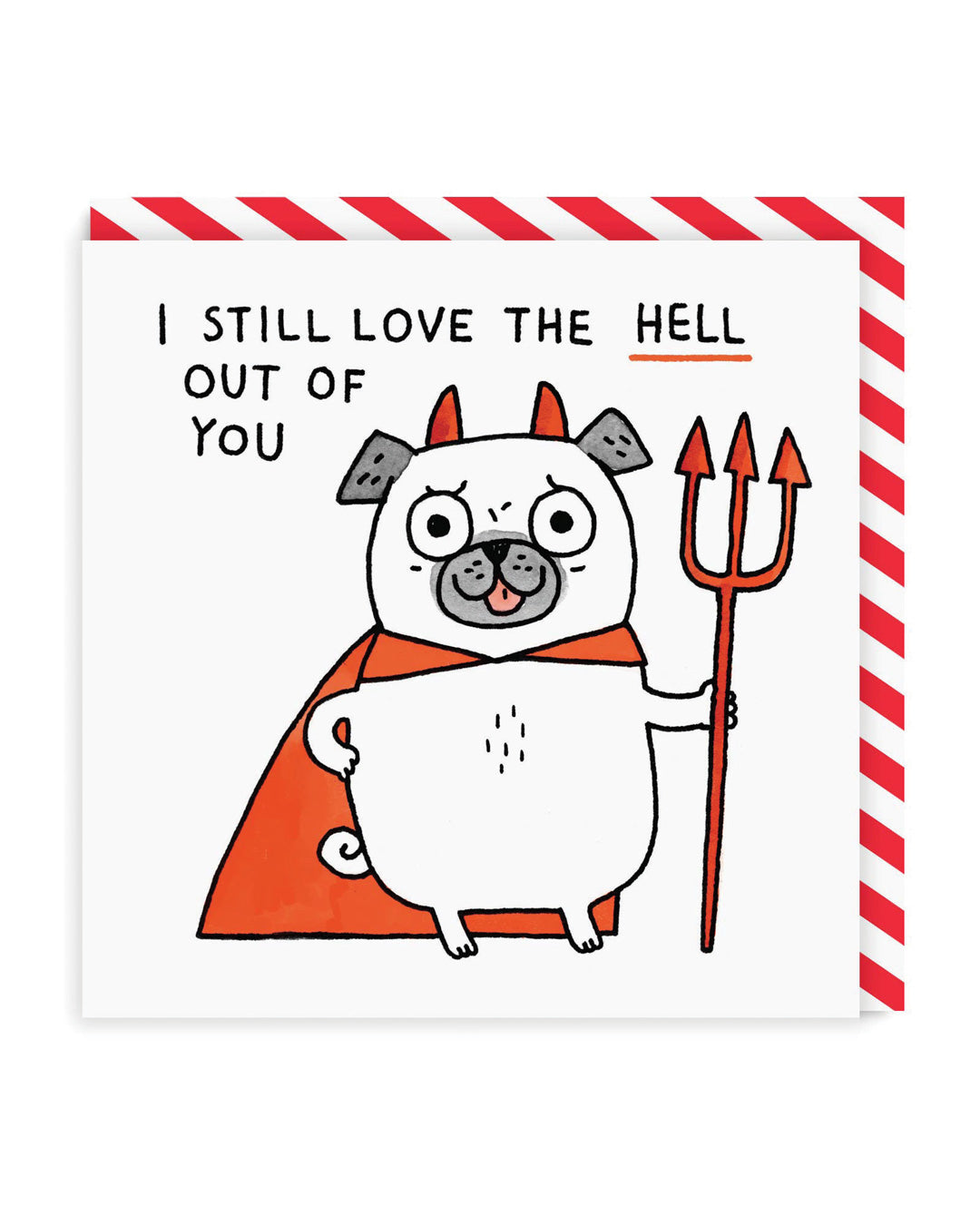 Valentine’s Day | Funny Valentines Card For Him or Her | I Still Love The Hell Out Of You Square Greeting Card | Ohh Deer Unique Valentine’s Card | Artwork by Gemma Correll | Made In The UK, Eco-Friendly Materials, Plastic Free Packaging
