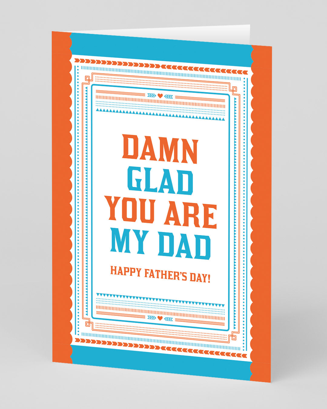 Father’s Day Funny Damn Glad You Are My Dad Father’s Day Card