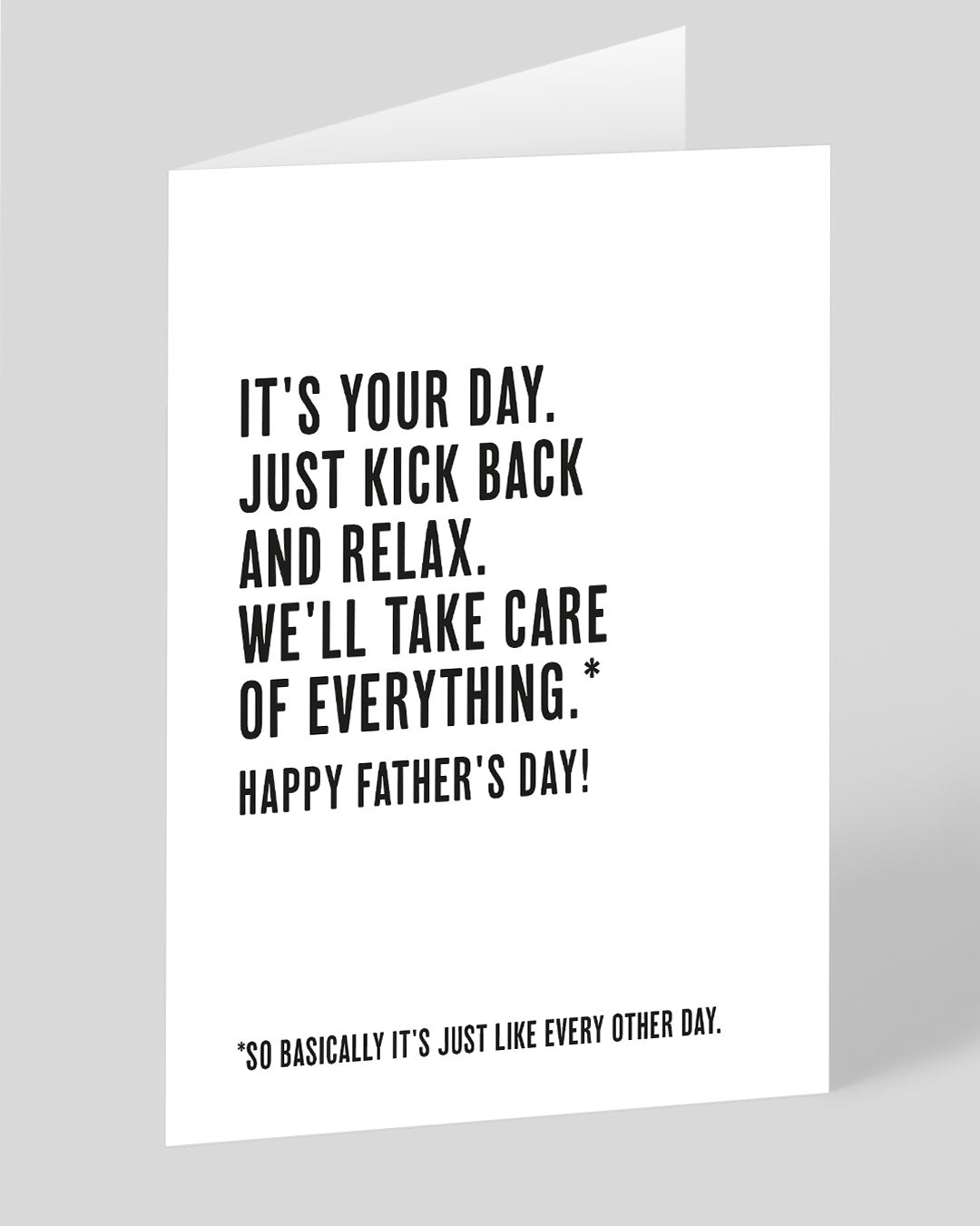 Father’s Day Funny Kick Back and Relax Father’s Day Card