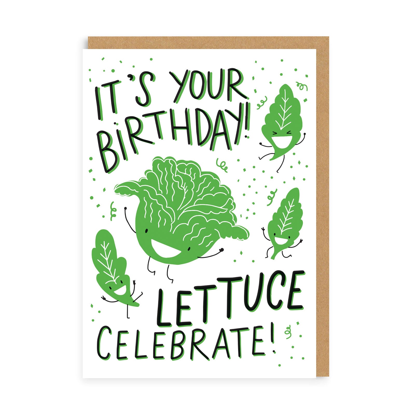 Funny Birthday Card Lettuce Celebrate Birthday Greeting Card