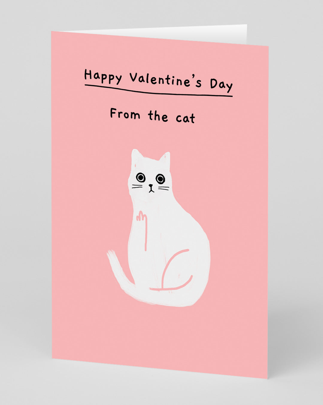 Valentine’s Day | Funny Valentines Card For Cat Lovers | Personalised Happy Valentine’s Day from the Cat Card | Ohh Deer Unique Valentine’s Card for Him or Her | Artwork by Ken The Cat | Made In The UK, Eco-Friendly Materials, Plastic Free Packaging