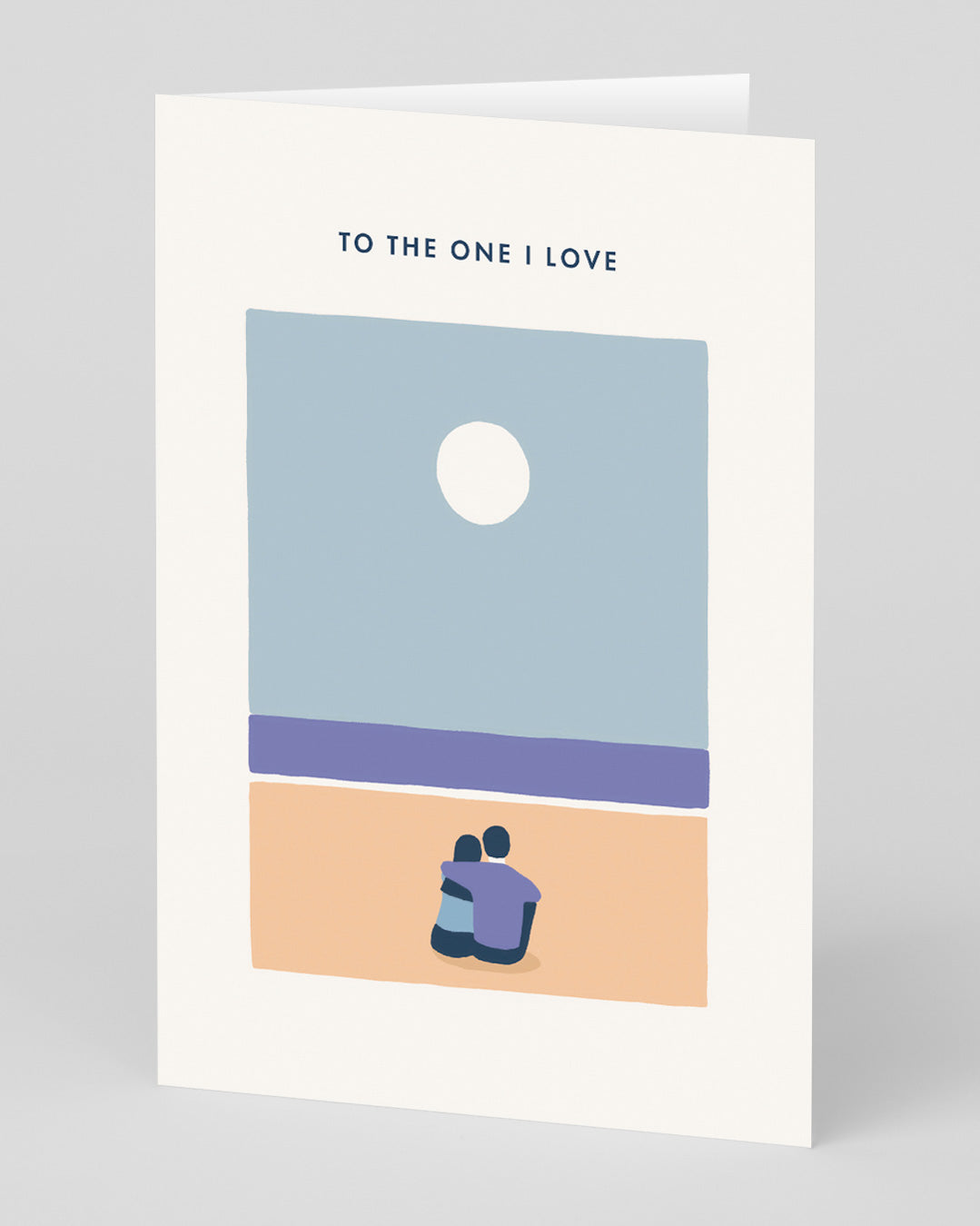 Valentine’s Day | Cute Valentines Card For Him or Her | Personalised The One I Love Beach Couple Card | Ohh Deer Unique Valentine’s Card | Made In The UK, Eco-Friendly Materials, Plastic Free Packaging
