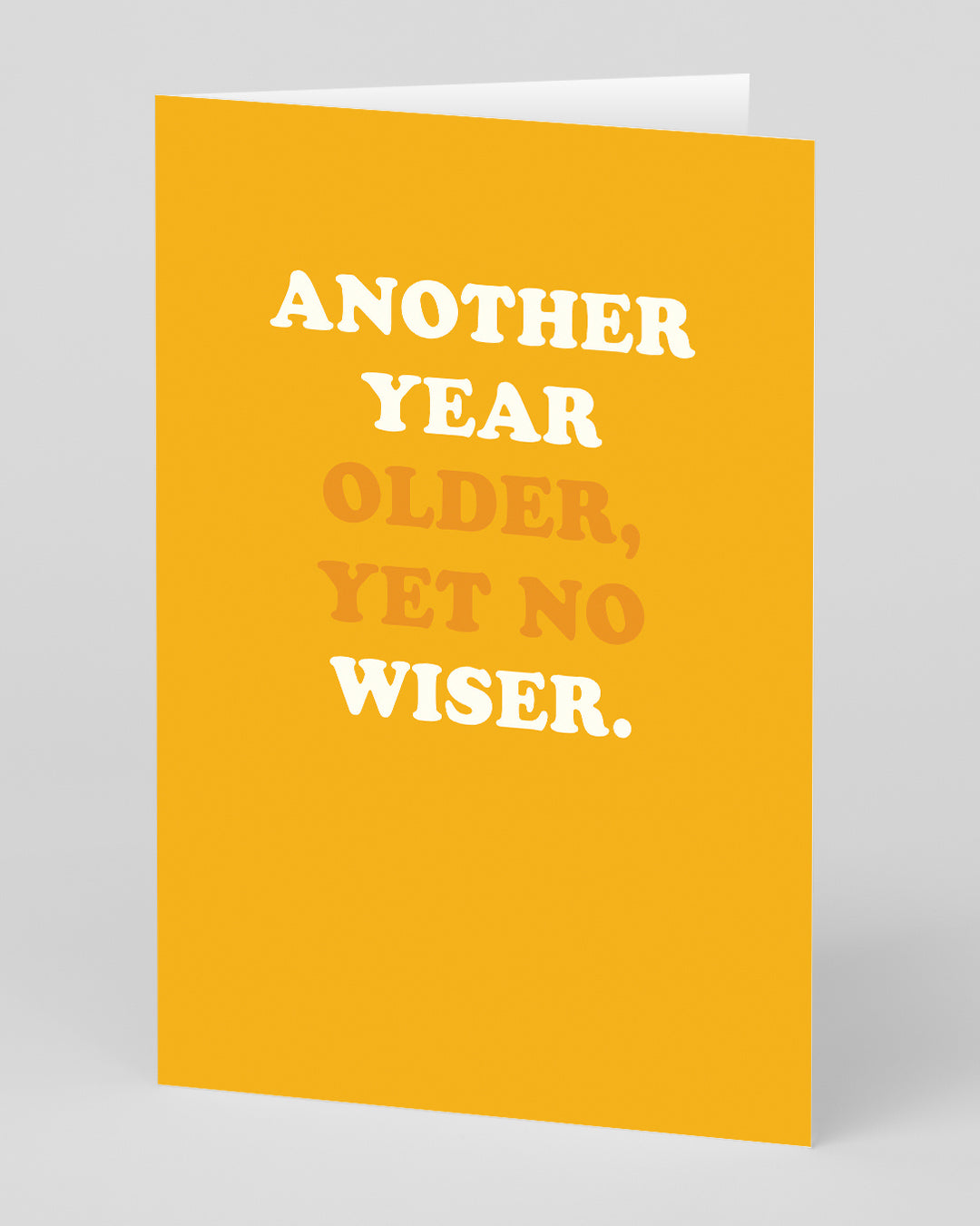 Funny Birthday Card Another Year Older Birthday Card