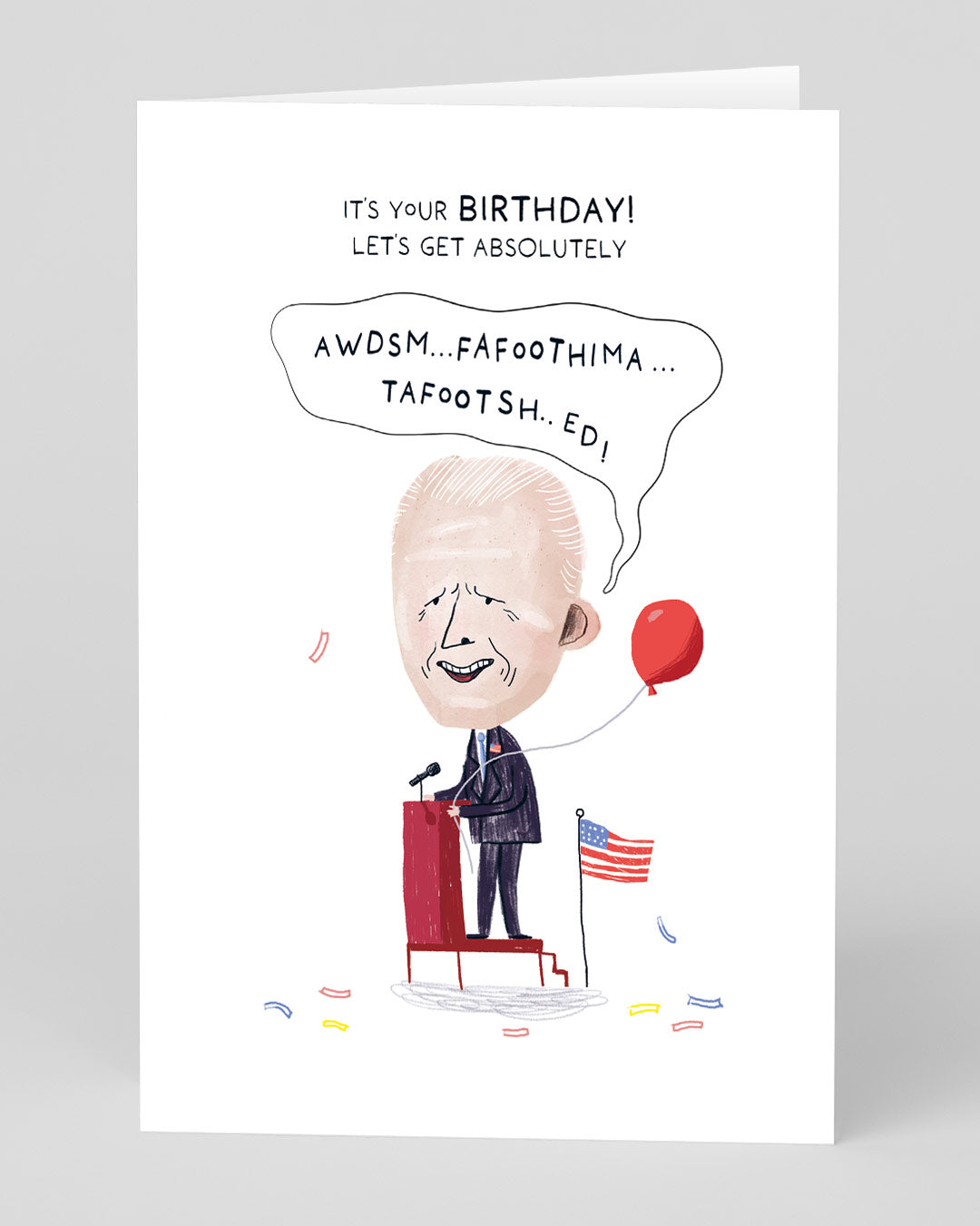 Funny Birthday Card Joe Biden Weird Noise Birthday Card