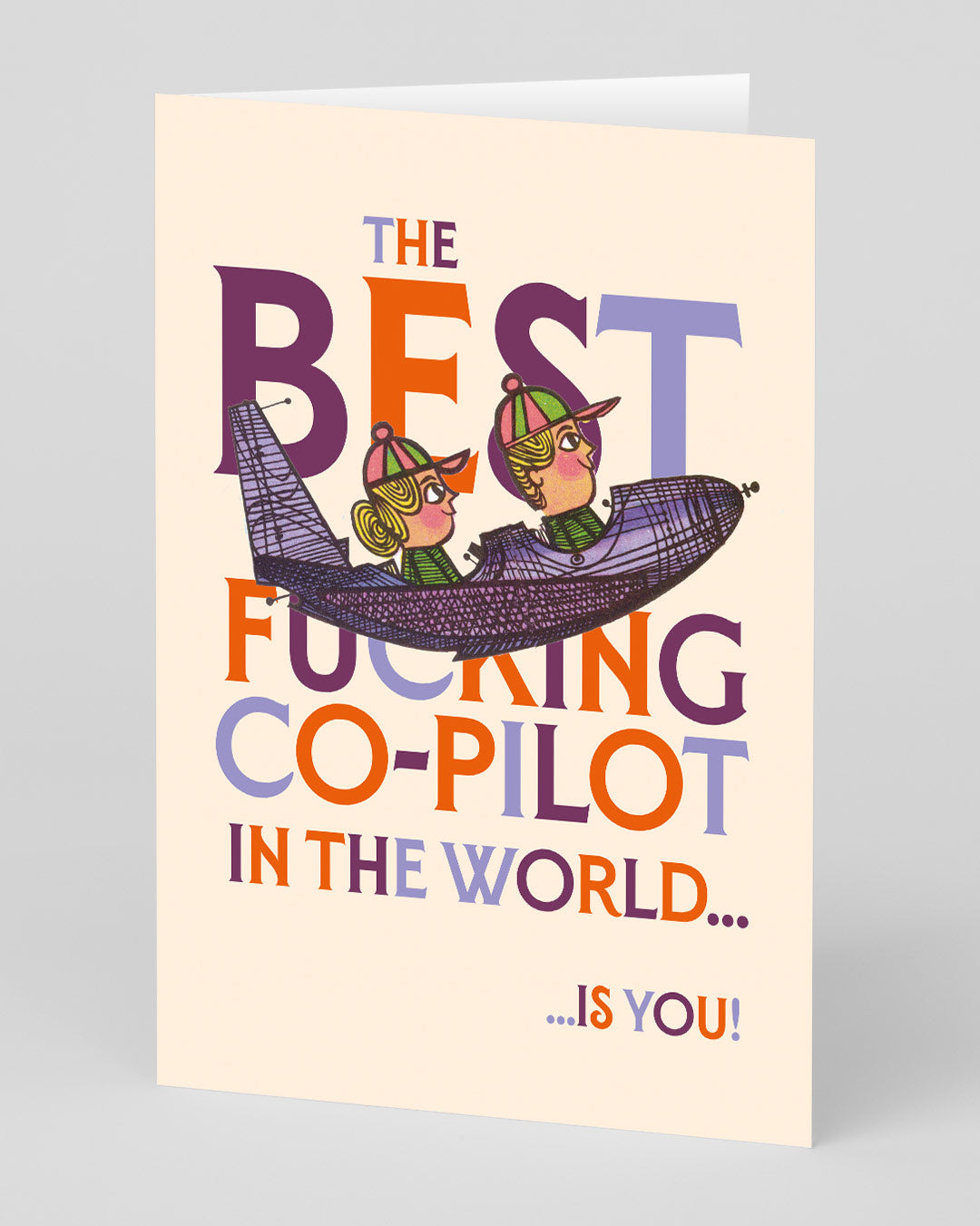 Funny Birthday Card Best Co-Pilot Greeting Card
