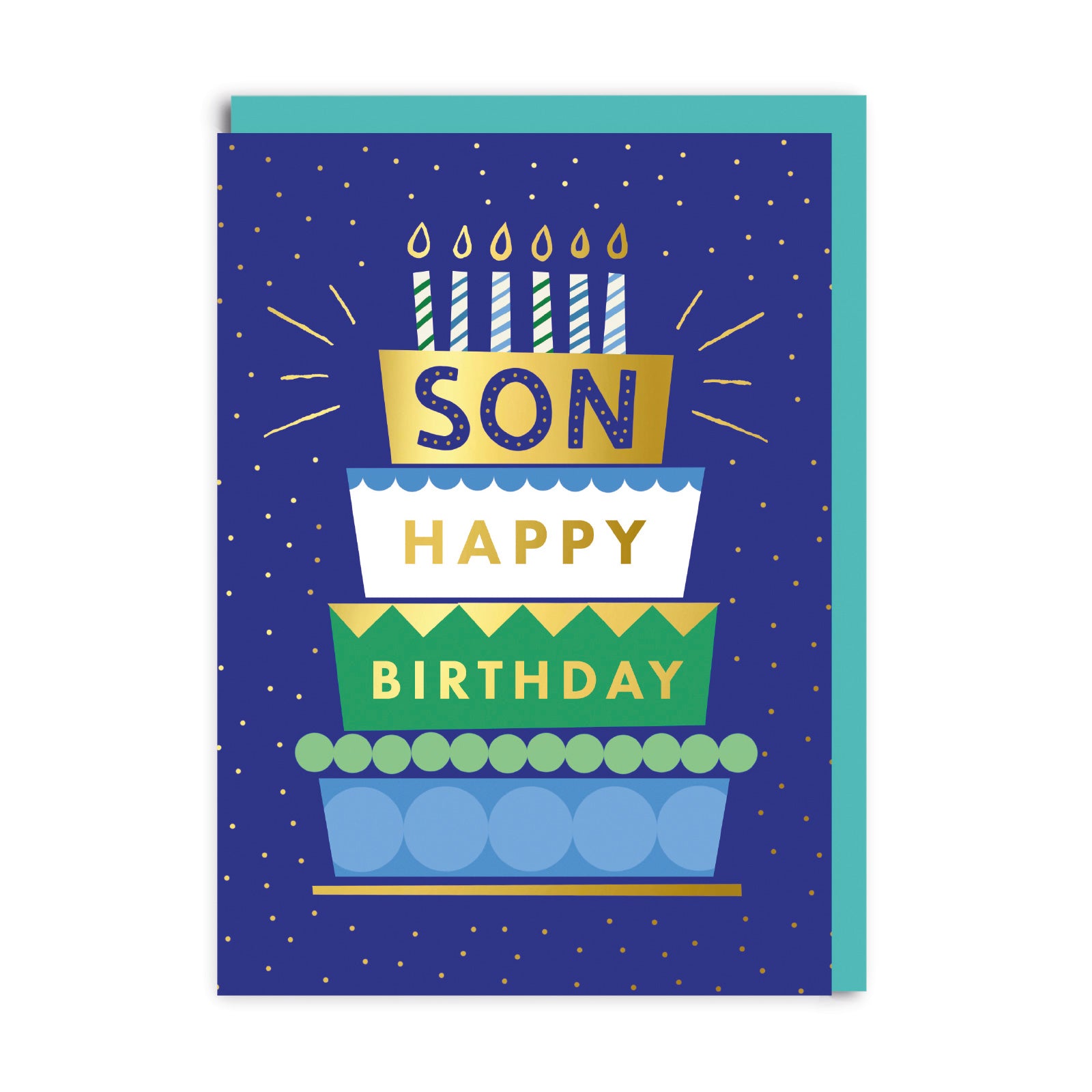 Birthday Card for Son Happy Birthday Son Cake Card