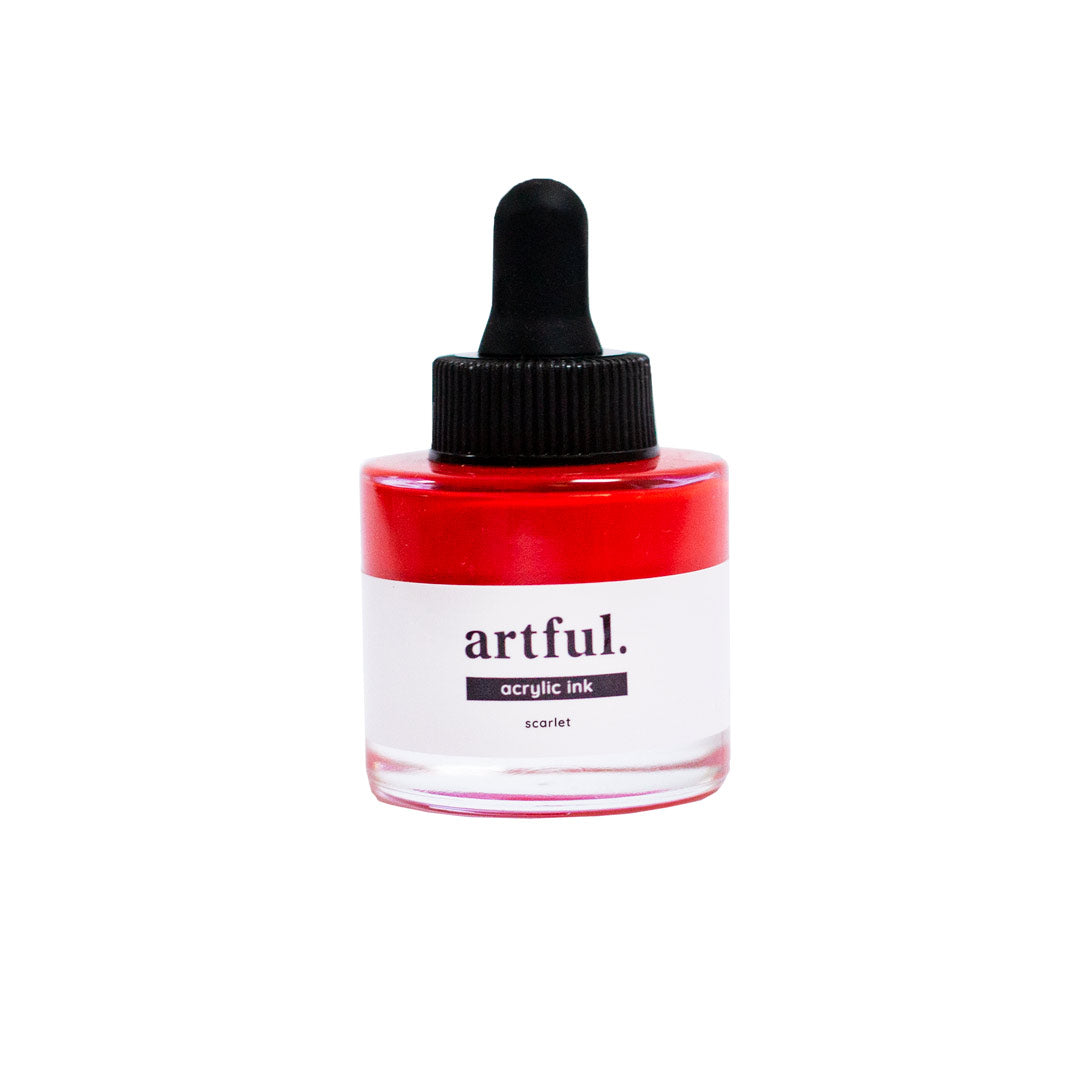 Scarlet Red Acrylic Ink - 30ml