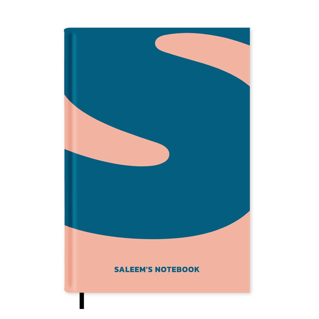 S is For Personalised Notebook A5, Hard Cover / Dotted
