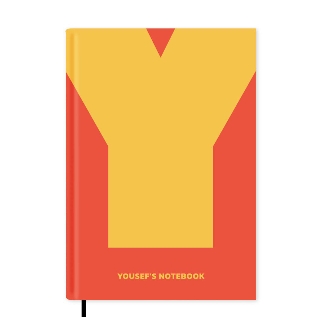 Y is For Personalised Notebook A5, Hard Cover / Dotted