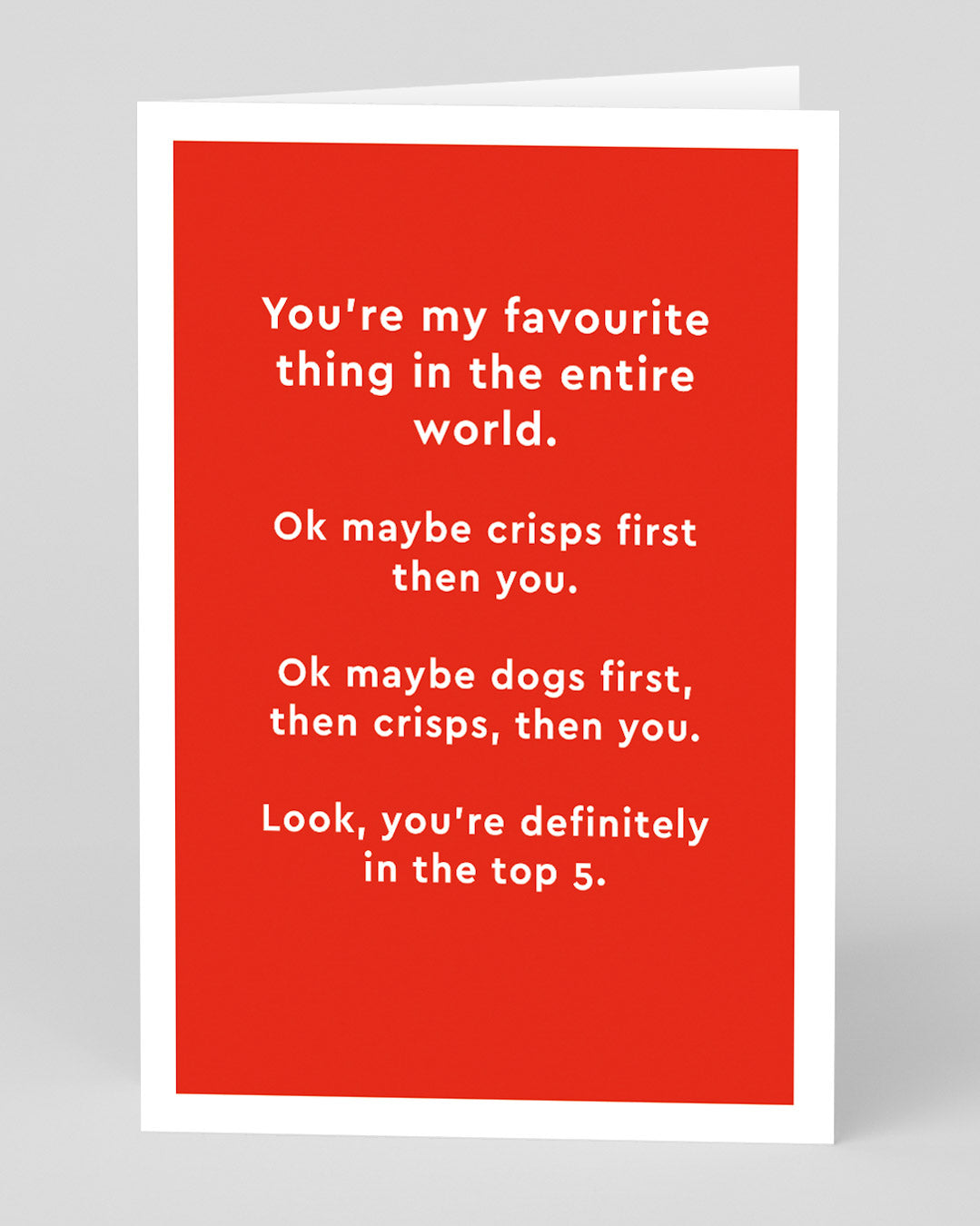 Valentine’s Day | Funny Valentines Card For Him or Her | Personalised You’re My Favourite Thing Greeting Card | Ohh Deer Unique Valentine’s Card | Artwork by Technically Ron | Made In The UK, Eco-Friendly Materials, Plastic Free Packaging