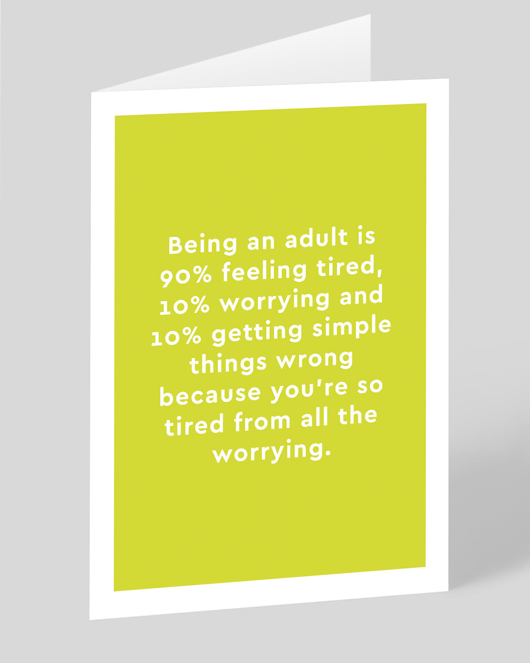 Funny Birthday Card Being An Adult Greeting Card