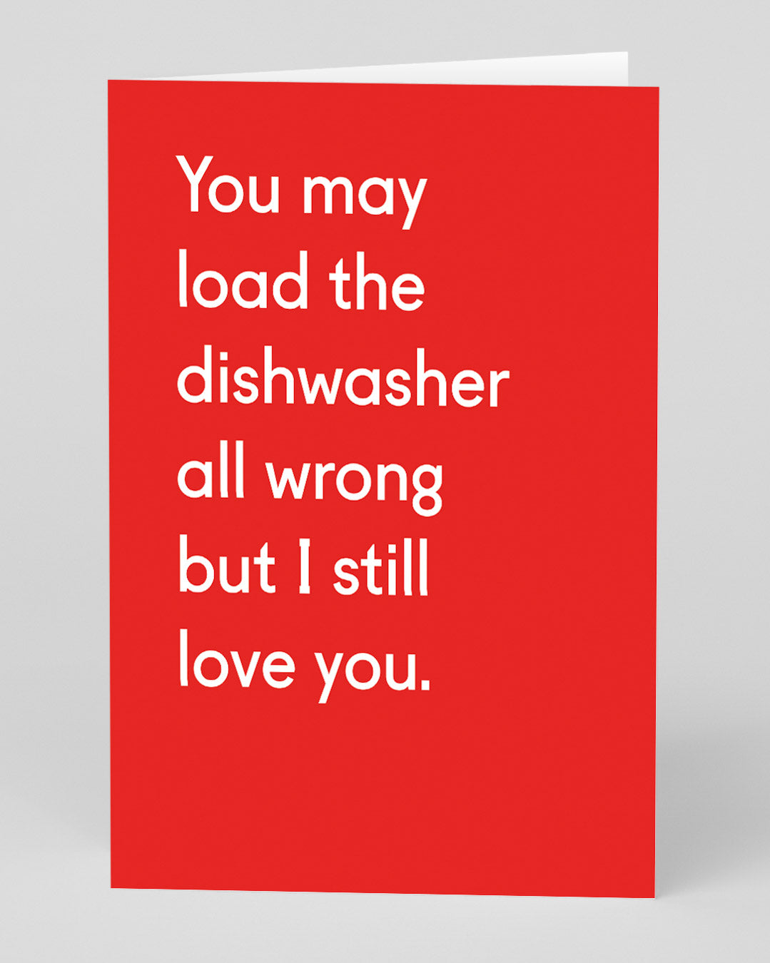 Valentine’s Day | Funny Valentines Card For Him or Her | Personalised Dishwasher All Wrong Greeting Card | Ohh Deer Unique Valentine’s Card | Made In The UK, Eco-Friendly Materials, Plastic Free Packaging