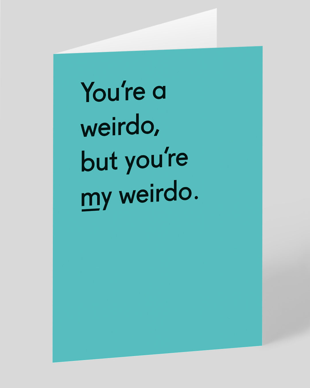 Valentine’s Day | Cute Valentines Card For Dog Lovers | Personalised You’re My Weirdo Greeting Card | Ohh Deer Unique Valentine’s Card for Him or Her | Made In The UK, Eco-Friendly Materials, Plastic Free Packaging