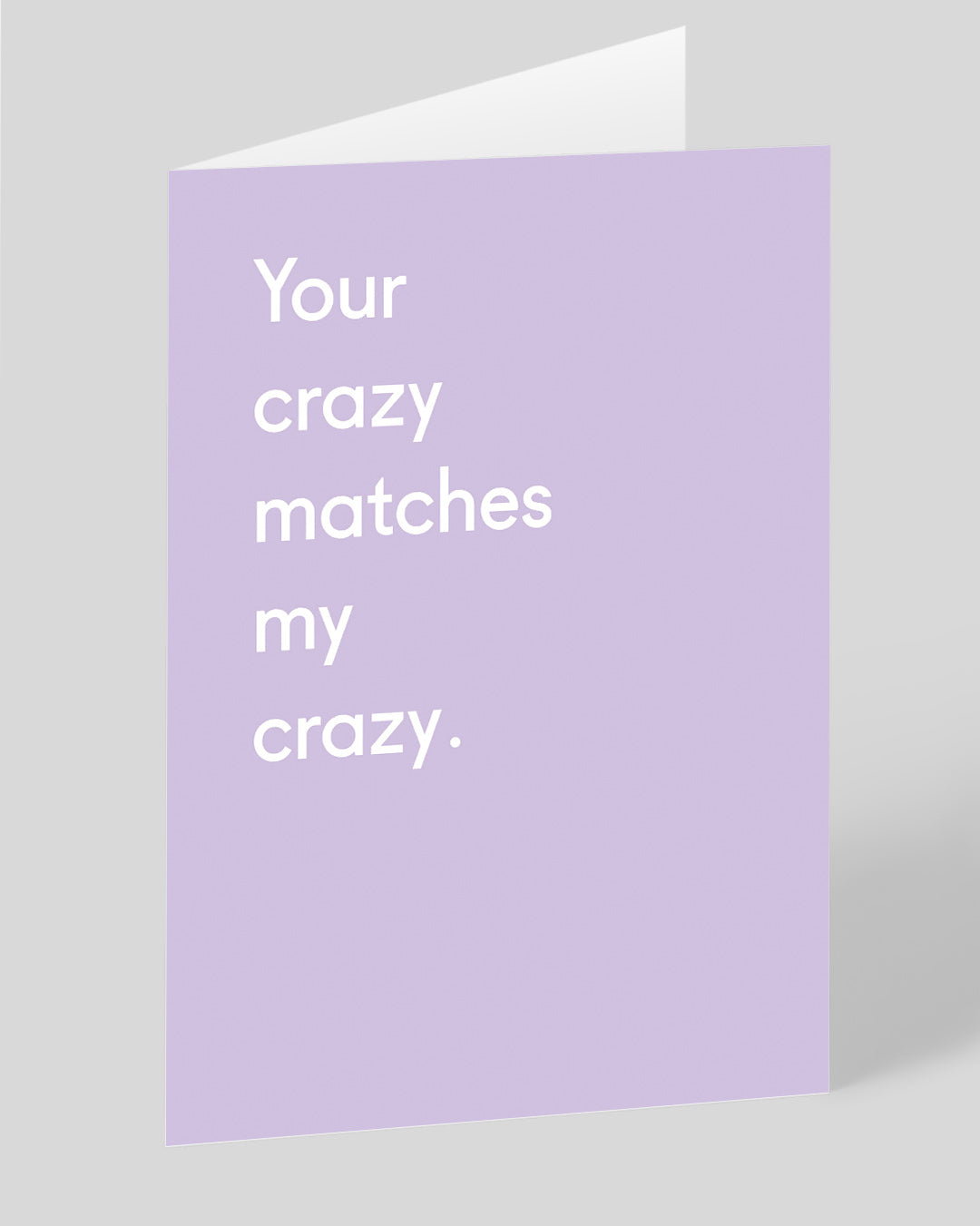 Valentine’s Day | Funny Valentines Card For Him or Her | Funny Birthday Card Your Crazy Matches My Crazy Greeting Card | Ohh Deer Unique Valentine’s Card | Made In The UK, Eco-Friendly Materials, Plastic Free Packaging