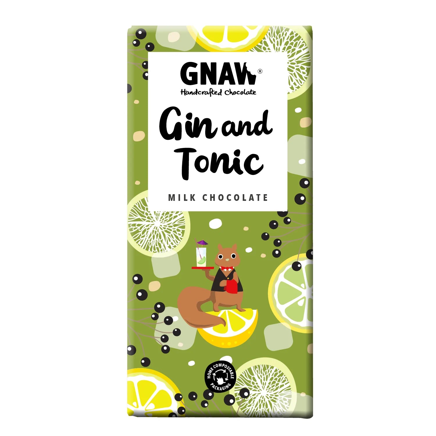 Gnaw Gin and Tonic Milk Chocolate Bar