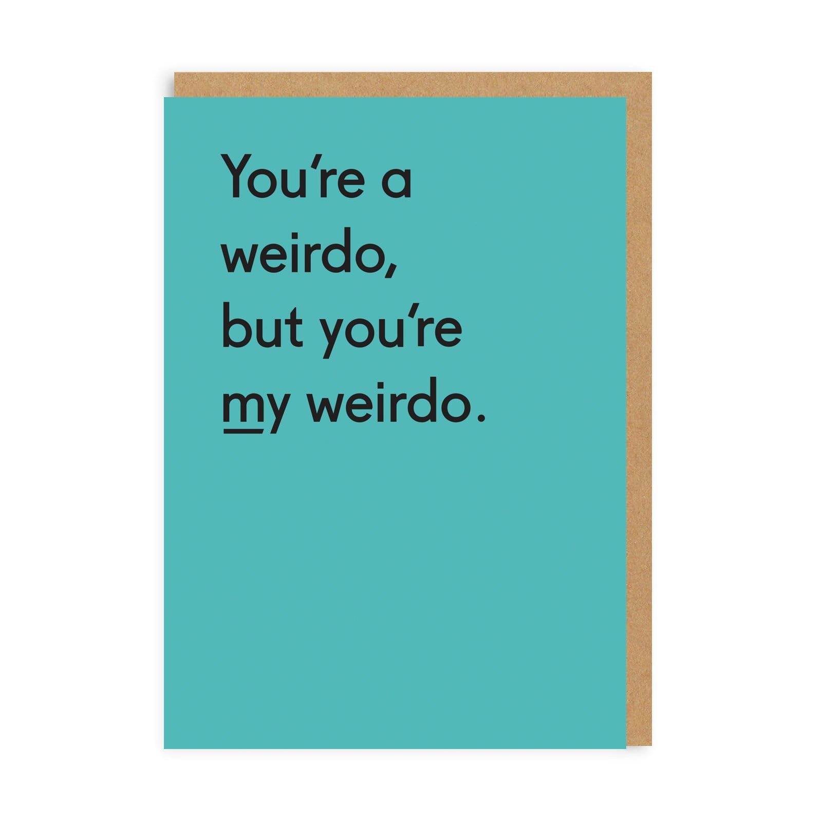 Valentine’s Day | Funny Valentines Card For Him or Her | You’re My Weirdo Greeting Card | Ohh Deer Unique Valentine’s Card | Artwork by Twin Pines | Made In The UK, Eco-Friendly Materials, Plastic Free Packaging